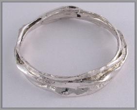 Blu-ray limpet sterling silver bangle 2