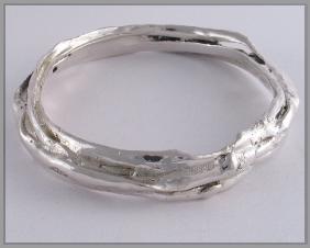Blu-ray limpet sterling silver bangle 4